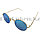 Солнцезащитные очки с синими стеклами UV 400 Dior круглая, фото 7