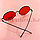 Солнцезащитные очки с красными стеклами UV 400 Adora круглая, фото 4
