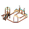 Песочный дворик с горкой Королевство (Замок) - ИО 6.15.01-01 H=750, фото 2