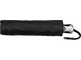 Зонт Alex трехсекционный автоматический 21,5, черный, фото 6