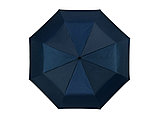 Зонт Alex трехсекционный автоматический 21,5, темно-синий/серебристый, фото 2