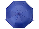 Зонт складной Tulsa, полуавтоматический, 2 сложения, с чехлом, синий, фото 5