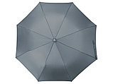 Зонт складной Tulsa, полуавтоматический, 2 сложения, с чехлом, серый, фото 5