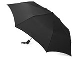 Зонт складной Irvine, полуавтоматический, 3 сложения, с чехлом, черный, фото 2