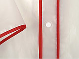 Дождевик Providence, прозрачный/красный с чехлом, фото 2