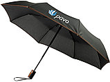 Автоматический складной зонт Stark-mini, черный/оранжевый, фото 7