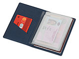 Классическая обложка для автодокументов Favor, темно-синяя, фото 2