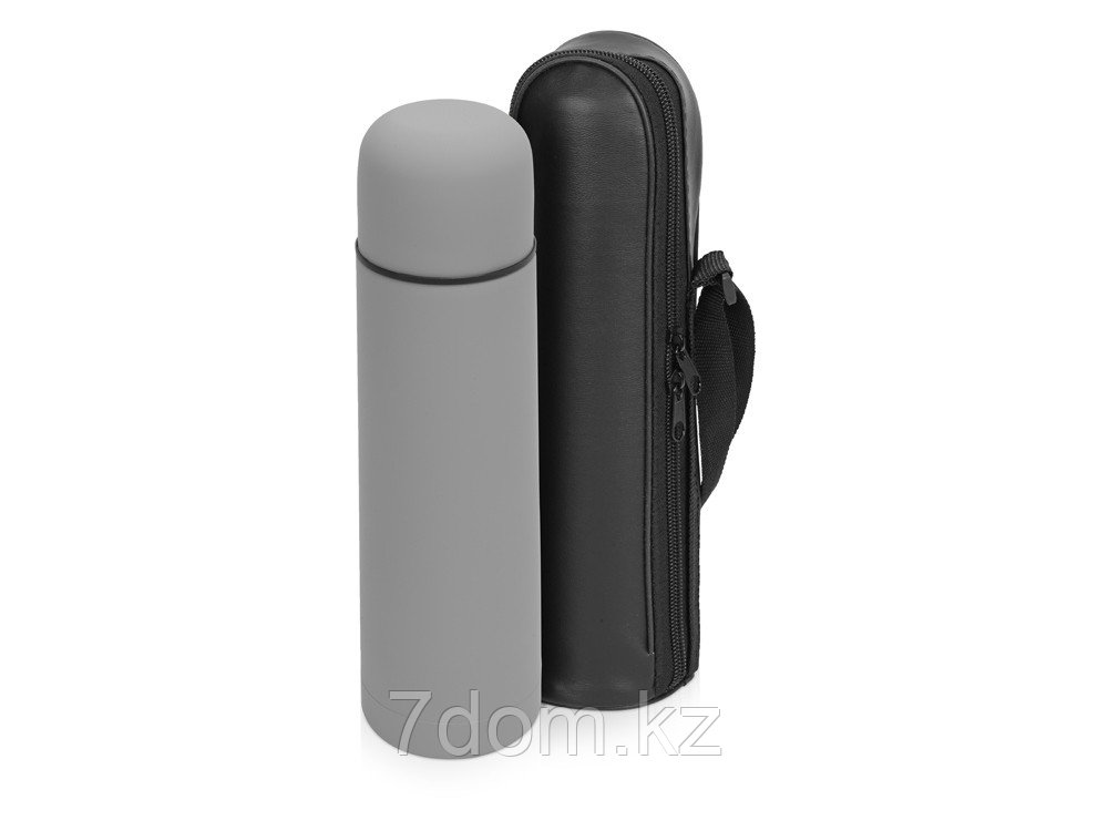 Термос Ямал Soft Touch с чехлом, 500мл, серый, фото 1