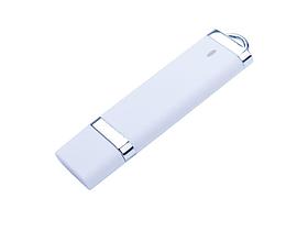 USB-флешка на 512 Mb с покрытием soft-touch Орландо, белый