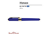 Ручка пластиковая шариковая Monaco, 0,5мм, синие чернила, сине-фиолетовый, фото 2
