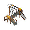 Карапуз (Эко) - ДИК 1.001.05-02 - Игровой комплекс Н=750, фото 2