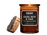 Ароматизированная свеча ZIPPO Dark Rum & Oak, воск/хлопок/кора древесины/стекло, 70x100 мм, фото 2