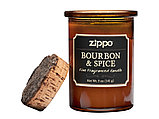 Ароматизированная свеча ZIPPO Bourbon & Spice, воск/хлопок/кора древесины/стекло, 70x100 мм, фото 3