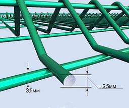 Панель для 3D ограждений металлическая, 1530х2500 мм. пруток 3,5 мм., фото 2
