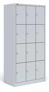 Трехсекционный металлический шкаф для сумок ШРМ - 312