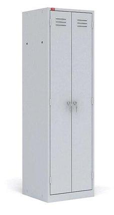 Двухсекционный металлический шкаф для одежды ШРМ - 22, фото 2