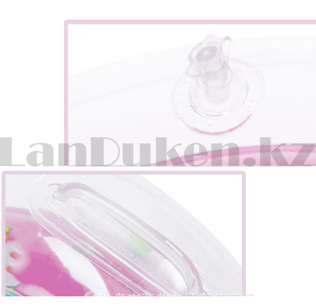 Детский круг цветок с погремушкой для купания на шею 40 см розовый - фото 4 - id-p46149578
