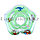 Детский круг цветок с погремушкой для купания на шею 40 см зеленый, фото 5