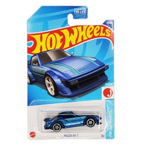 Hot Wheels Модель Mazda RX-7, синий - фото 1 - id-p101513226