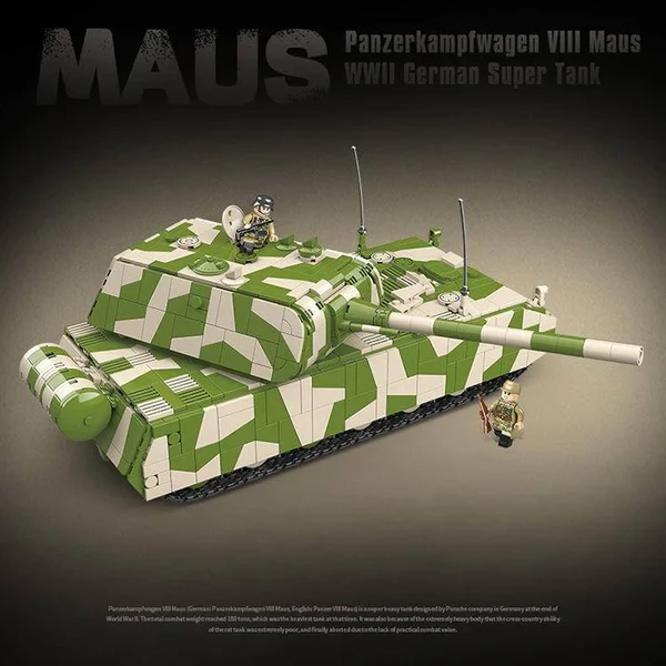 Конструктор 100234 Немецкий Танк Panzerkampfwagen VIII «Maus» 2930 дет. - фото 4 - id-p101505964