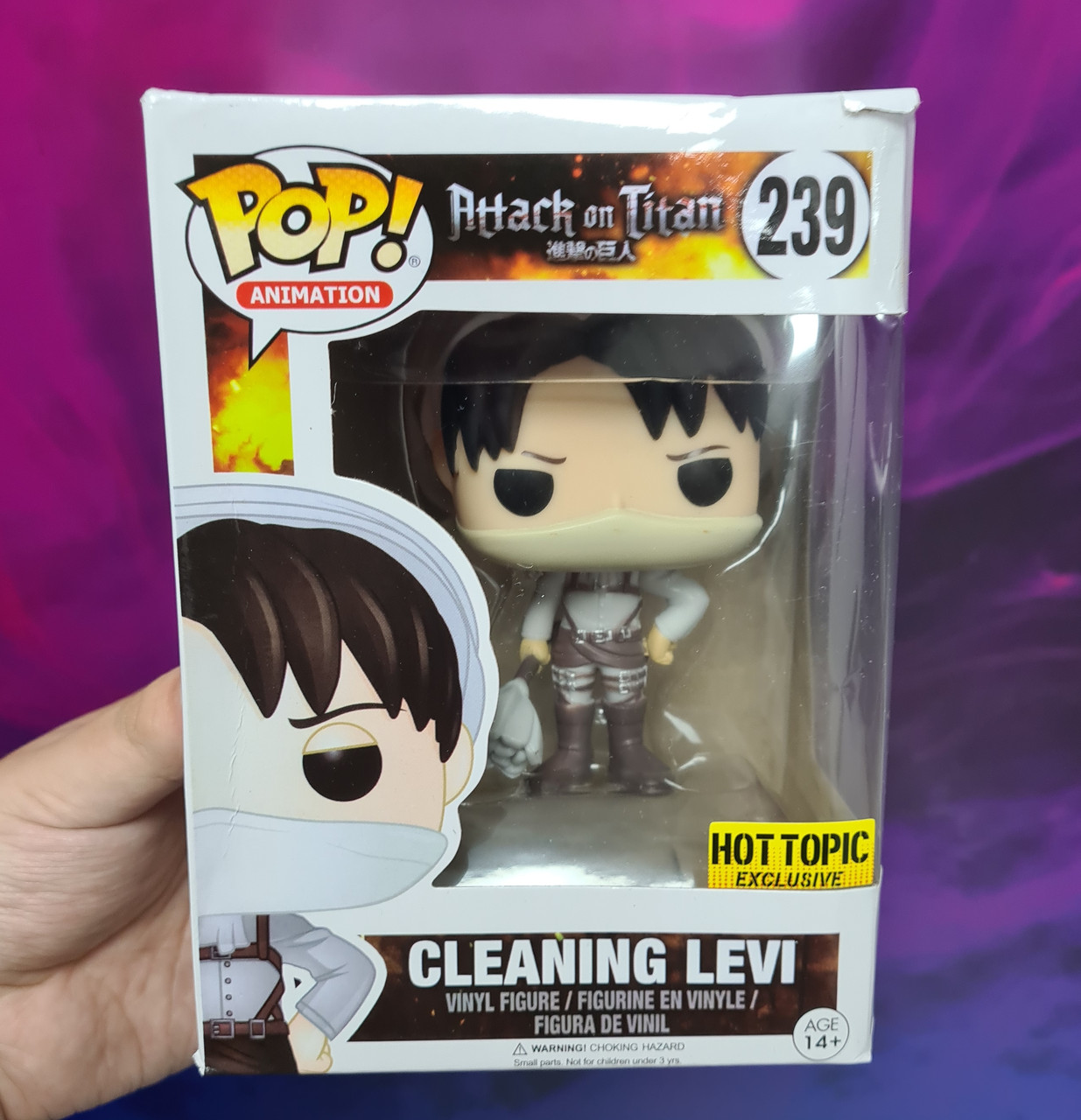Funko Pop Cleaning Levi Attack On Titan 239 (реплика) продажа