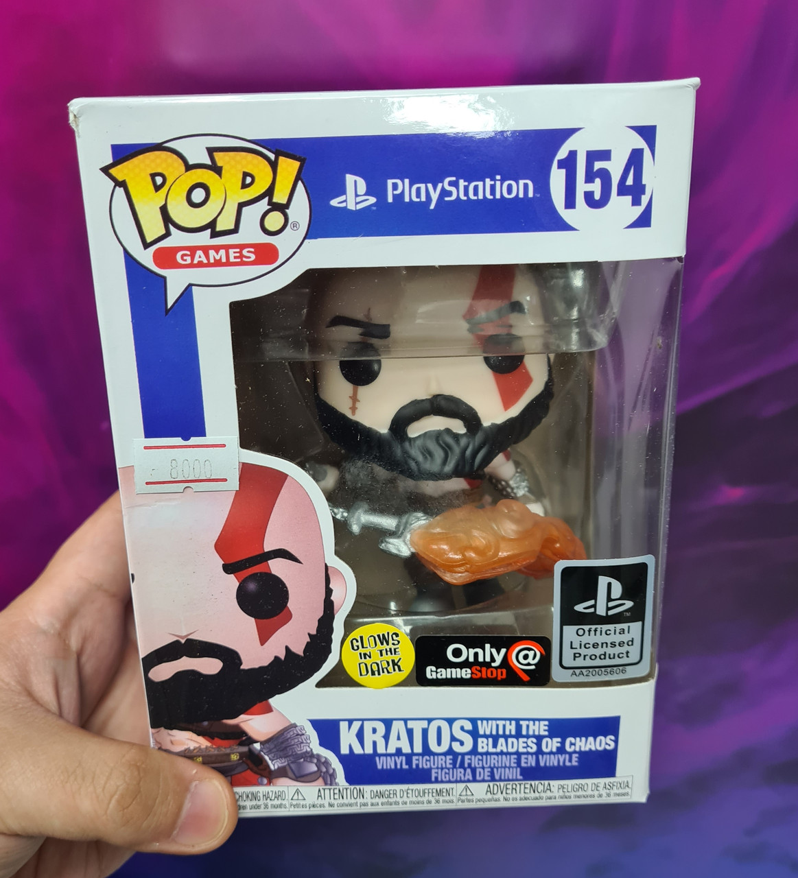 Funko Pop Kratos with the blades of chaos - God Of War - 154 (Реплика) - фото 1 - id-p101529673