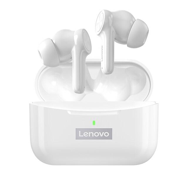 Bluetooth гарнитура Lenovo Live Pods, LP70, White - фото 1 - id-p101320054