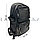 Рюкзак ранец эко-кожа с накладным отделением черный, фото 2