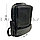 Рюкзак ранец эко-кожа с накладным отделением 6902 черный, фото 2