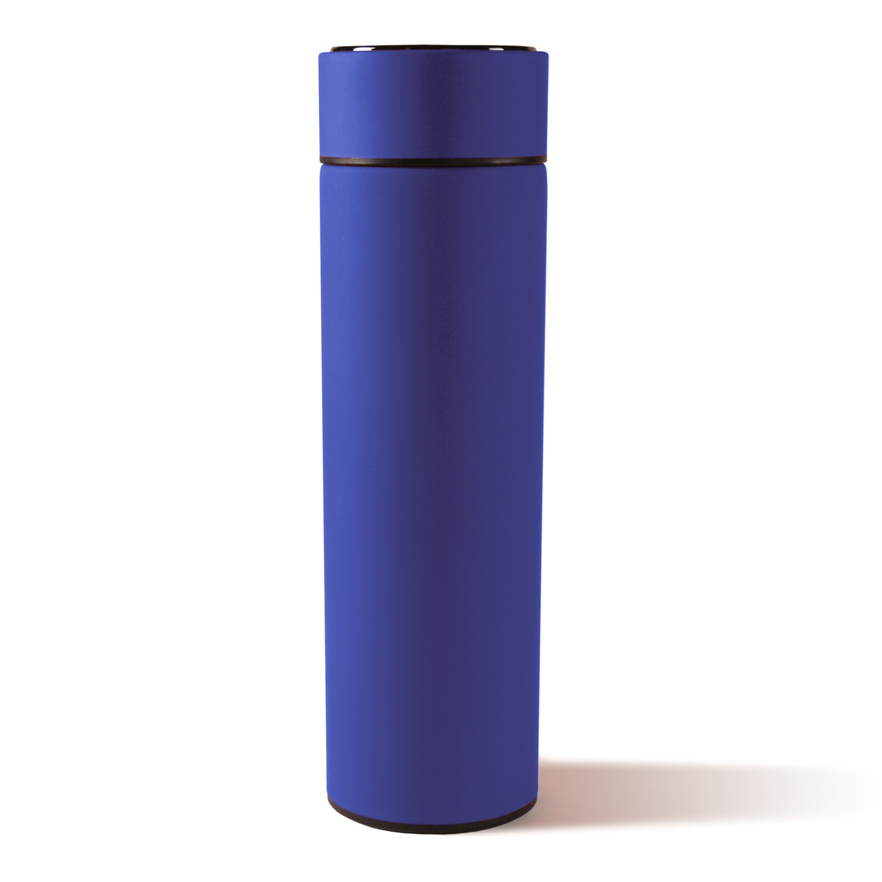 Термос soft-touch MARK LED, синий, фото 1