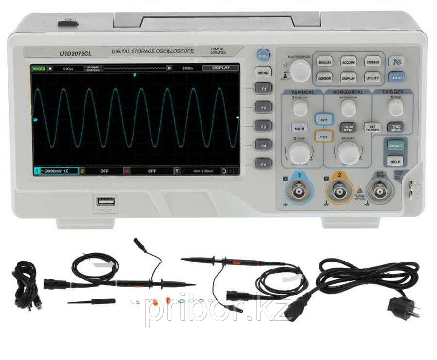 UTD2072CL Осциллограф 70 МГц, 2-х канальный UNI-T - фото 2 - id-p99675711