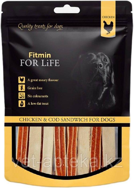 FITMIN FT dog treat chicken & cod sandwich мясной деликатес для собак (курица, рыба)