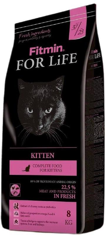 Fitmin cat For Life Kitten корм для котят 8кг