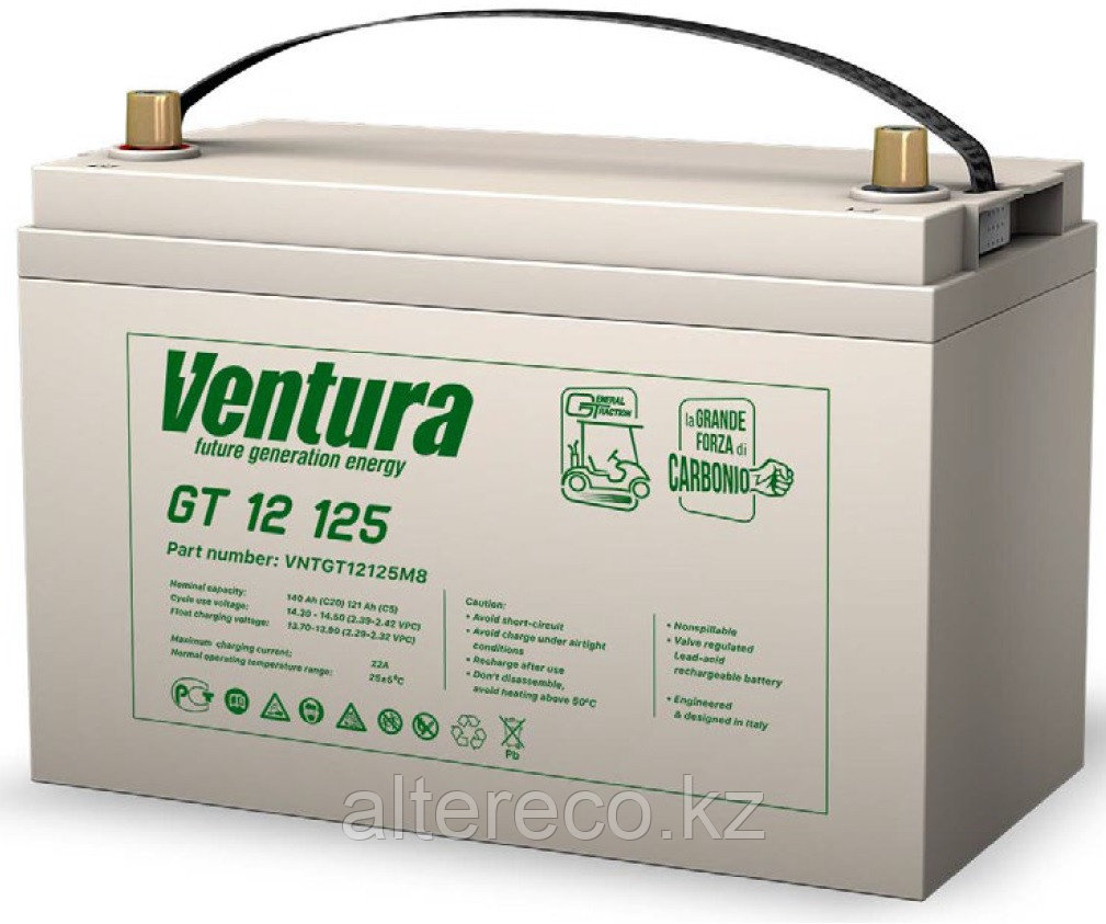 Тяговый аккумулятор Ventura GT 12 125 (12В, 125/139Ач)