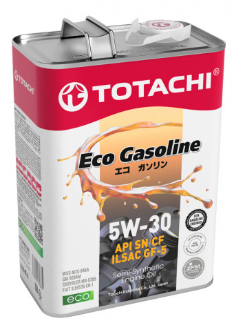 Моторное масло TOTACHI 5W30 (Eco Gasoline) 4 L METAL - фото 1 - id-p101563192