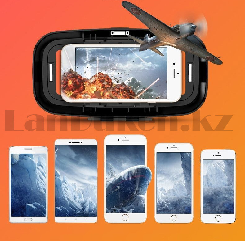 Очки виртуальной реальности VR Shinecon 39-5 черный - фото 9 - id-p101563198