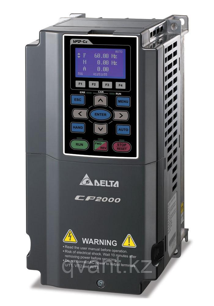 Преобразователи частоты Delta Electronics VFD075CP43B-21, 7.5кВт 3ф 400В, серии CP2000.