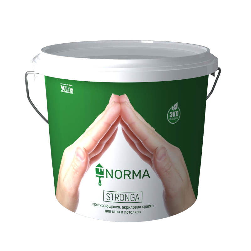 Краска акриловая для стен и потолков NORMA Stronga (7 кг)
