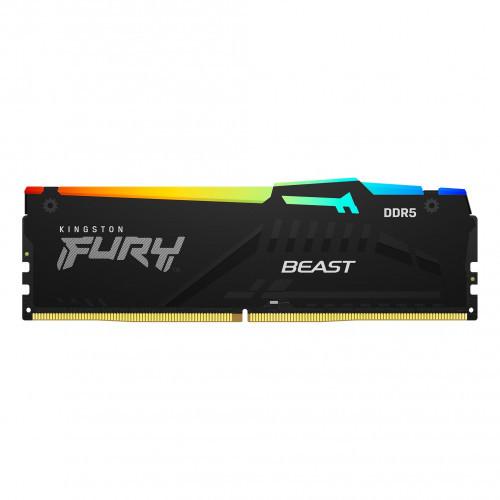 Оперативная память Kingston Fury Beast RGB 8Gb 5200MHz DDR5 DIMM, CL40, 1.1v, KF552C40BBA-8