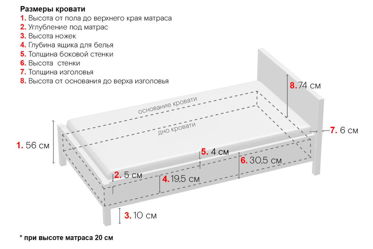 Кровать с подъемным механизмом Berta, Кофейный 180х200 см - фото 7 - id-p101563619
