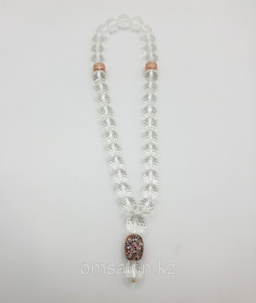 Четки из горного хрусталя, 33 бусины, фото 1