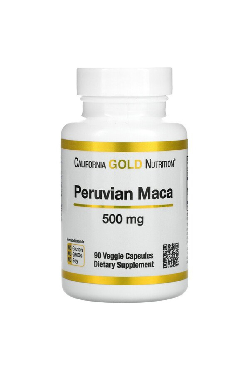 Перуанская мака, 500 мг, 90 вегетарианских капсул, California Gold Nutrition - фото 1 - id-p101563386
