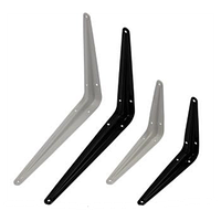 Кронштейн мебельный KM 125x150(5/6) белый (24 шт/уп)