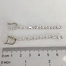 Серьги длинные из серебра с фианитами SOKOLOV 94022461 покрыто  родием,с английским замком коллекц. 0, фото 3