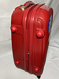 Маленький пластиковый дорожный чемодан "Ambassador" на 4-х колёсах (высота 56 см, ширина 35 см, глубина 25 см), фото 4