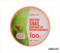 Lebelage Увлажняющий гель для лица и тела с муцином улитки / Moisture Snail 100% Soothing Gel, 300 мл