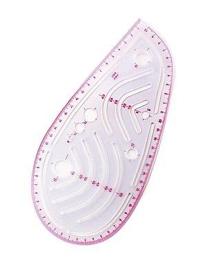 Лекало портновское метрическое, «Капля», #6401