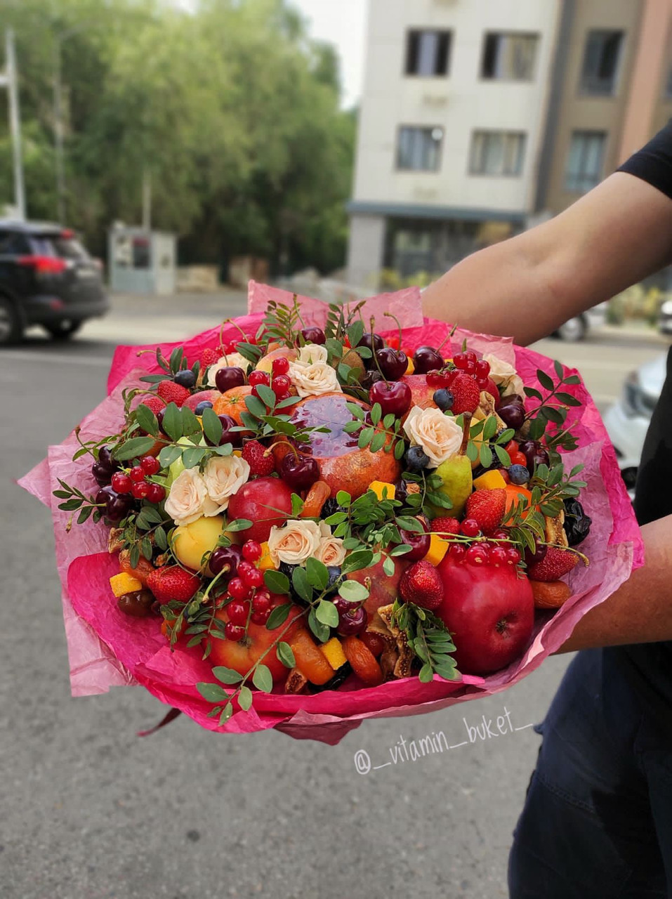 Фруктовый букет микс с сухофруктами