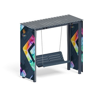 Пергола с качелями (СКИФ) - МФ 78.06.01 /с поликарбонатом/, фото 1