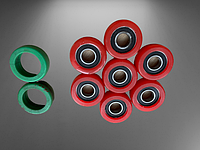 Ролики на подшипниках